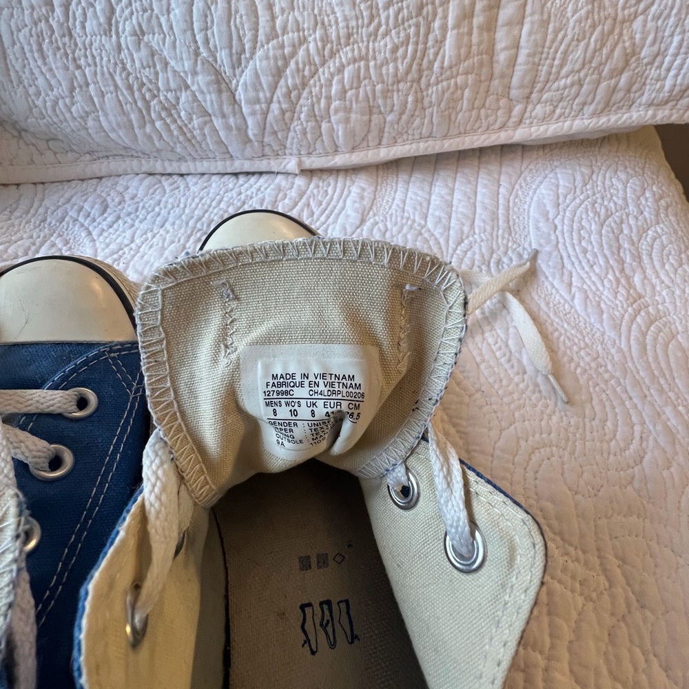 Converse Chuck Taylor Low Top Blue Sneakers - Picture 5 of 5